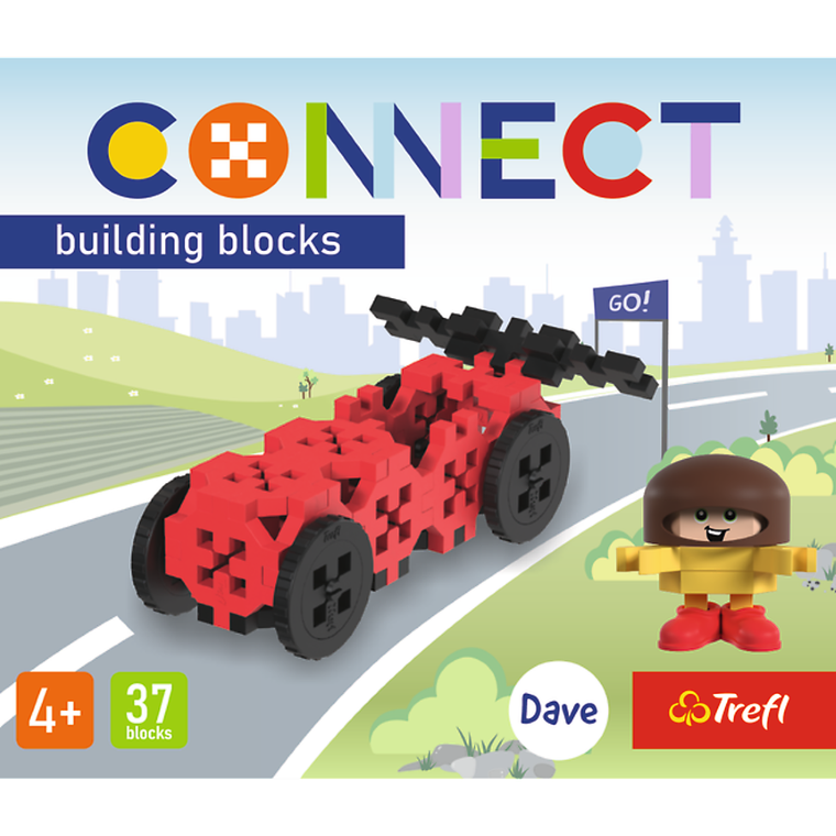 Connect, Mini Set, Mini Racing Car, klocki konstrukcyjne, 37 elementów, 62045