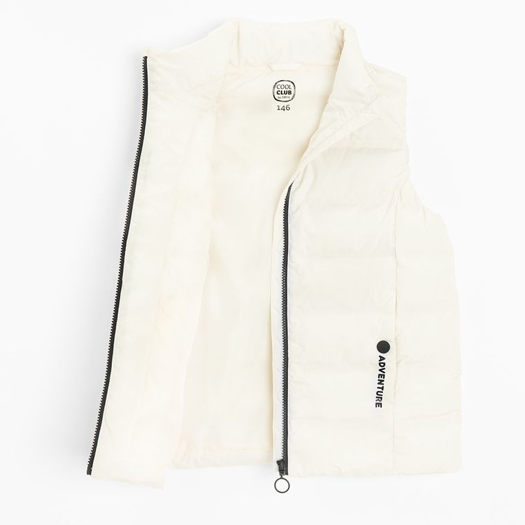 Cool Club, Bezrękawnik dziewczęcy, biały