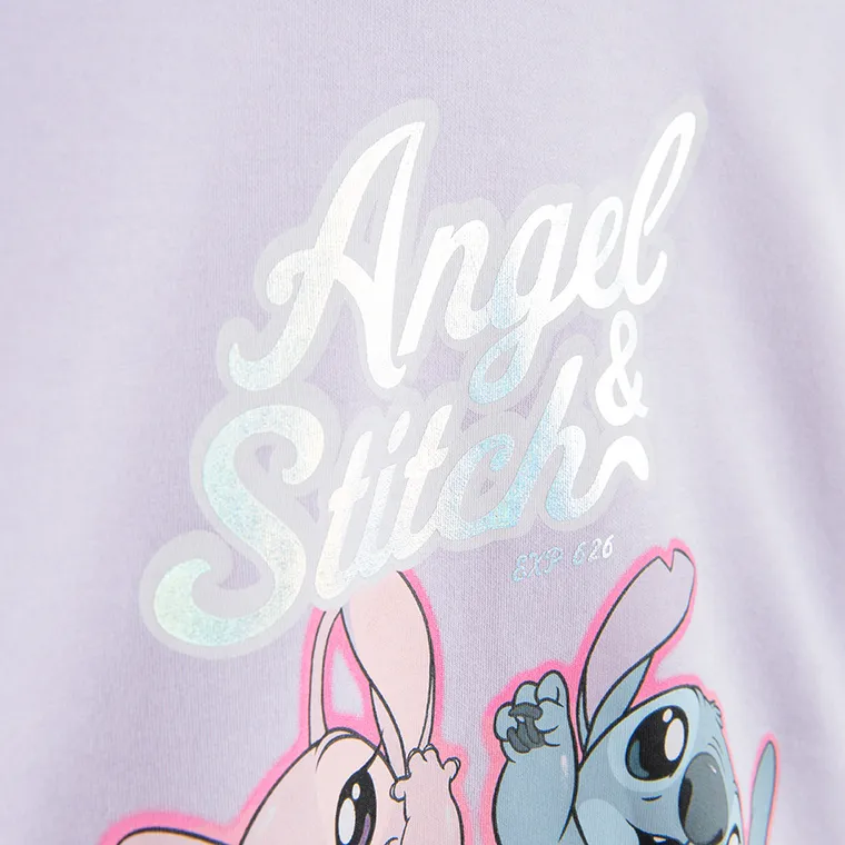 Cool Club, Bluza bejsbolówka dziewczęca, rozpinana, mix, Lilo i Stitch