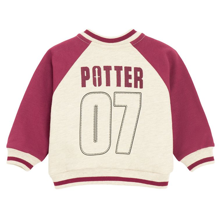 Cool Club, Bluza chłopięca, rozpinana, beżowa, Harry Potter