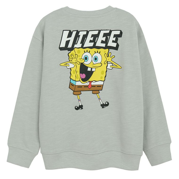 Cool Club, Bluza chłopięca, szara, SpongeBob