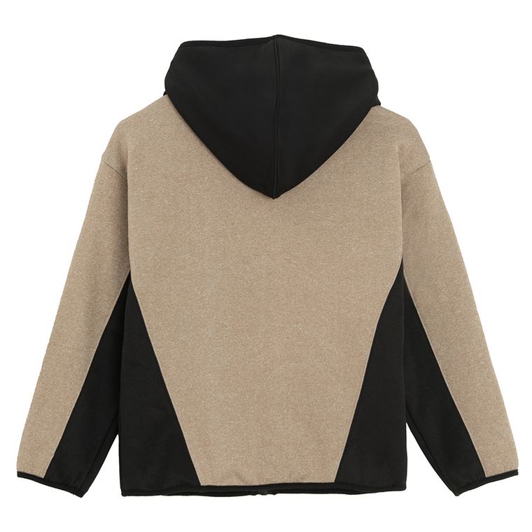 Cool Club, Bluza chłopięca z kapturem, rozpinana, czarno-brązowa