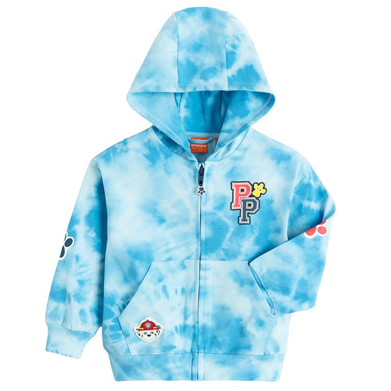 Cool Club, Bluza chłopięca z kapturem, rozpinana, niebieska, Psi Patrol