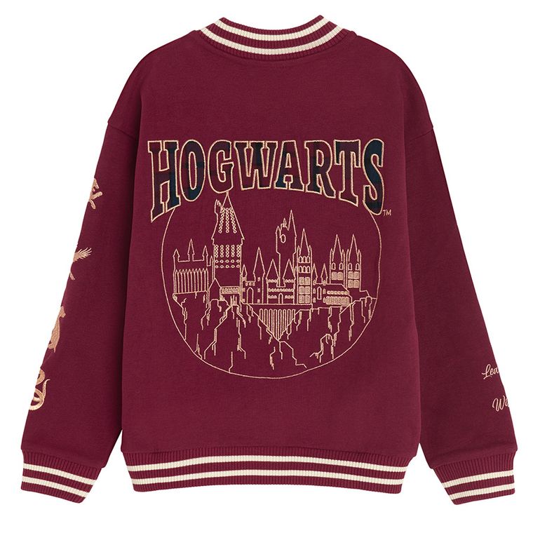 Cool Club, Bluza dziewczęca, rozpinana, bordowa, Harry Potter