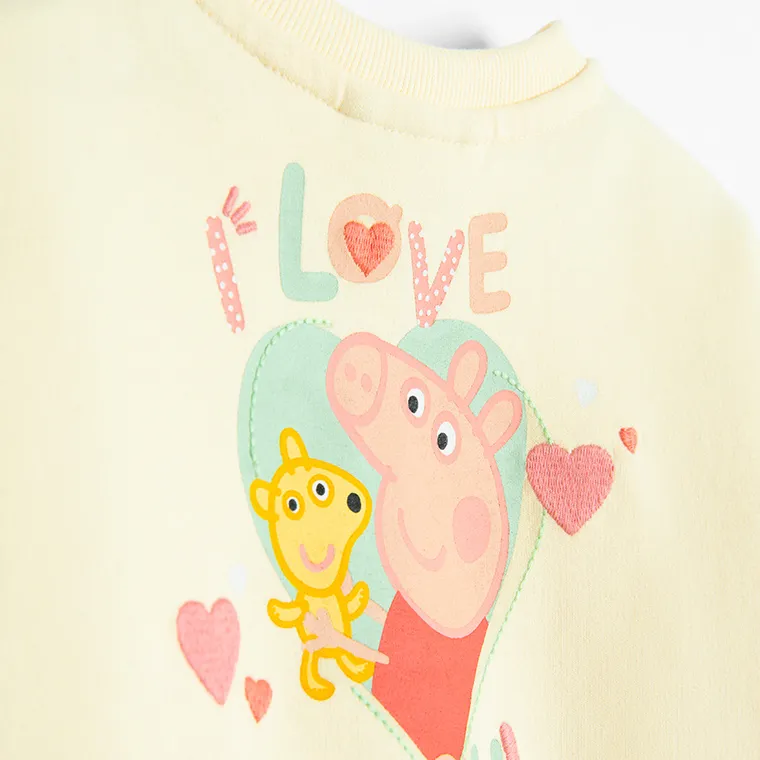 Cool Club, Bluza dziewczęca, rozpinana, żółta, Świnka Peppa