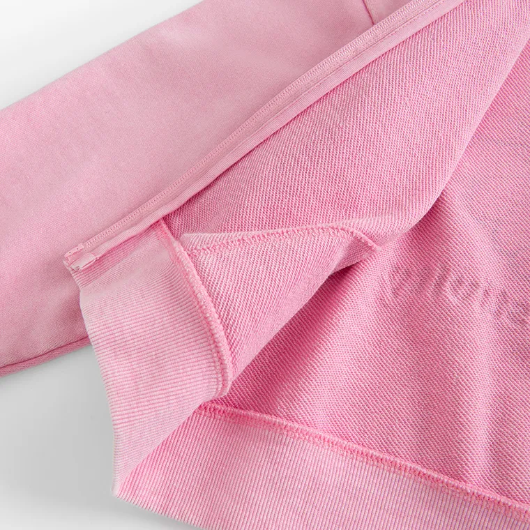 Cool Club, Bluza dziewczęca z kapturem, rozpinana, różowa, SmileyWorld