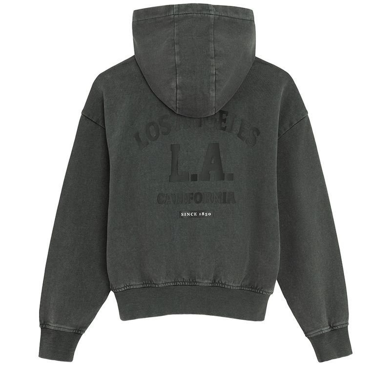 Cool Club, Bluza dziewczęca z kapturem, rozpinana, szara