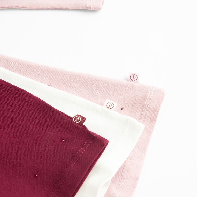 Cool Club, Bluzka dziewczęca z długim rękawem, mix, zestaw, 3 szt.