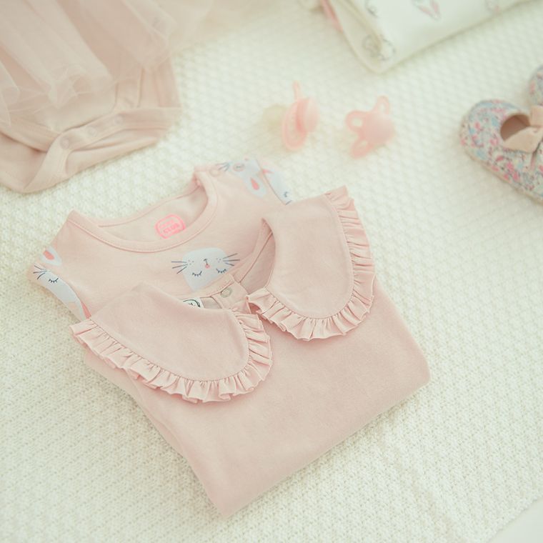 Cool Club, Bluzka dziewczęca z długim rękawem, różowa