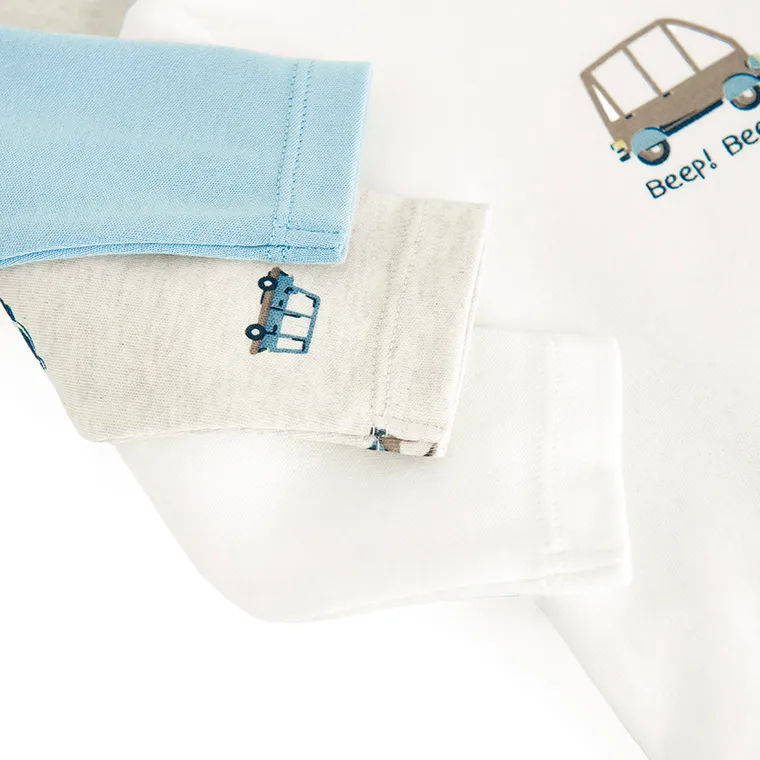 Cool Club, Body chłopięce z długim rękawem, mix, zestaw, 3 szt.