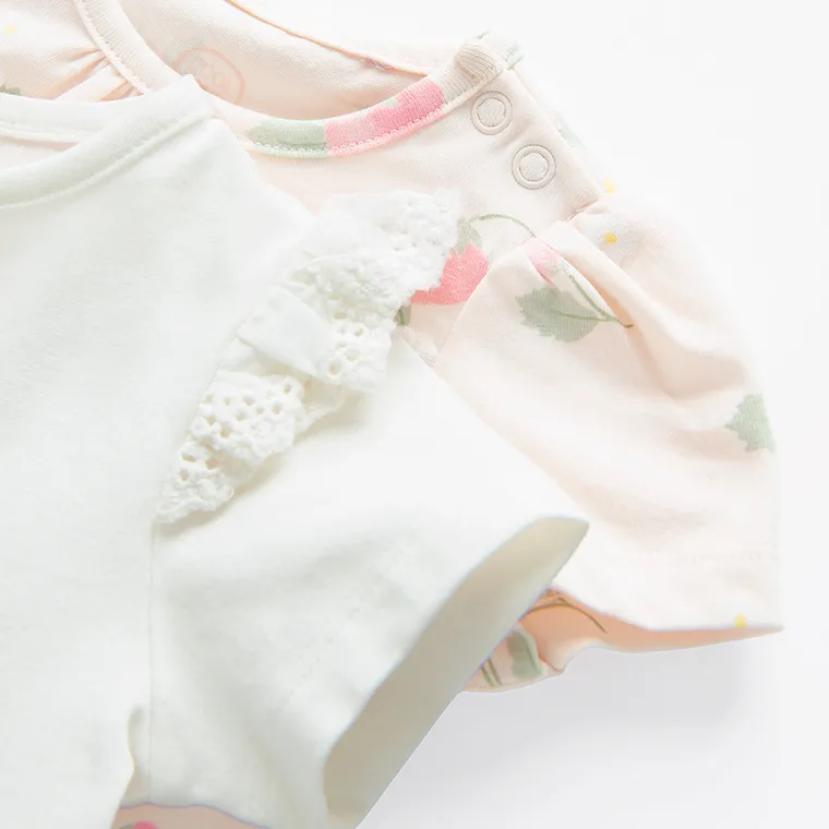 Cool Club, Body dziewczęce z krótkim rękawem, mix, zestaw, 2 szt.