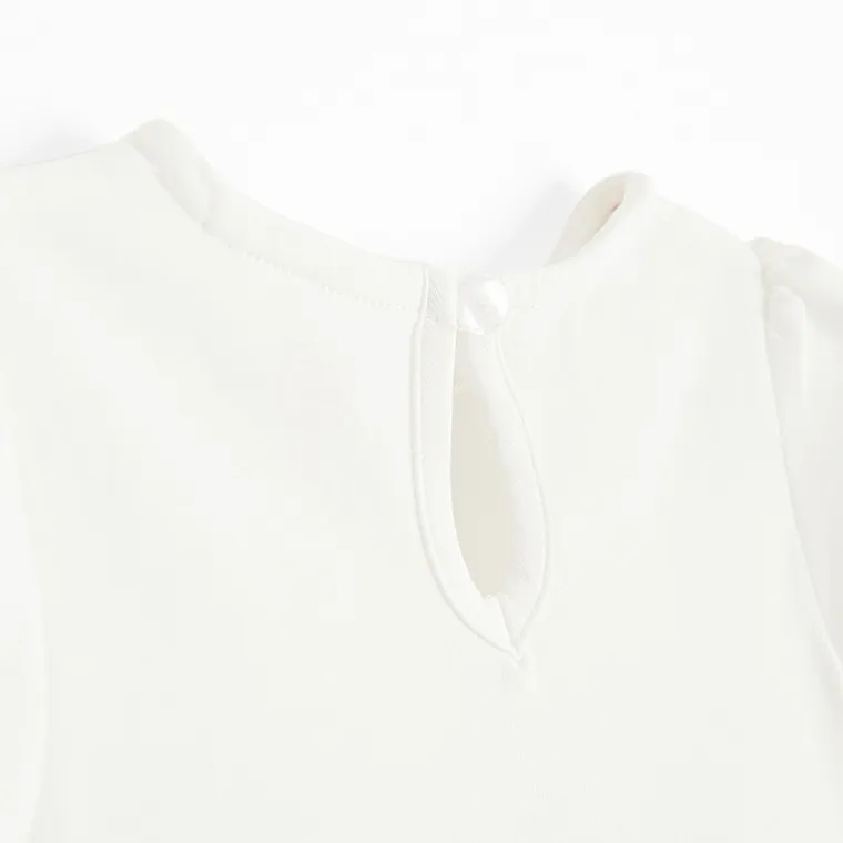 Cool Club, Body sukienka dziewczęce z krótkim rękawem, białe