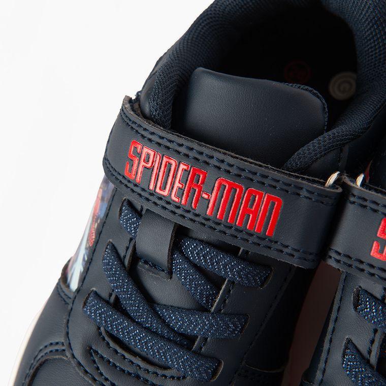 Cool Club, Buty sportowe chłopięce, granatowe, świecąca podeszwa, Spider-Man