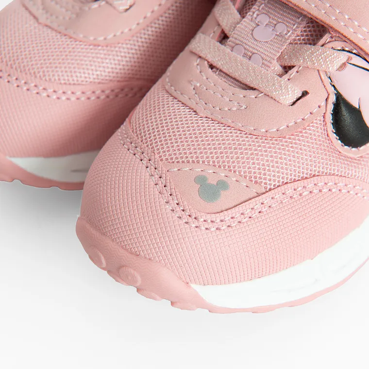 Cool Club, Buty sportowe dziewczęce, różowe, świecąca podeszwa, Myszka Minnie