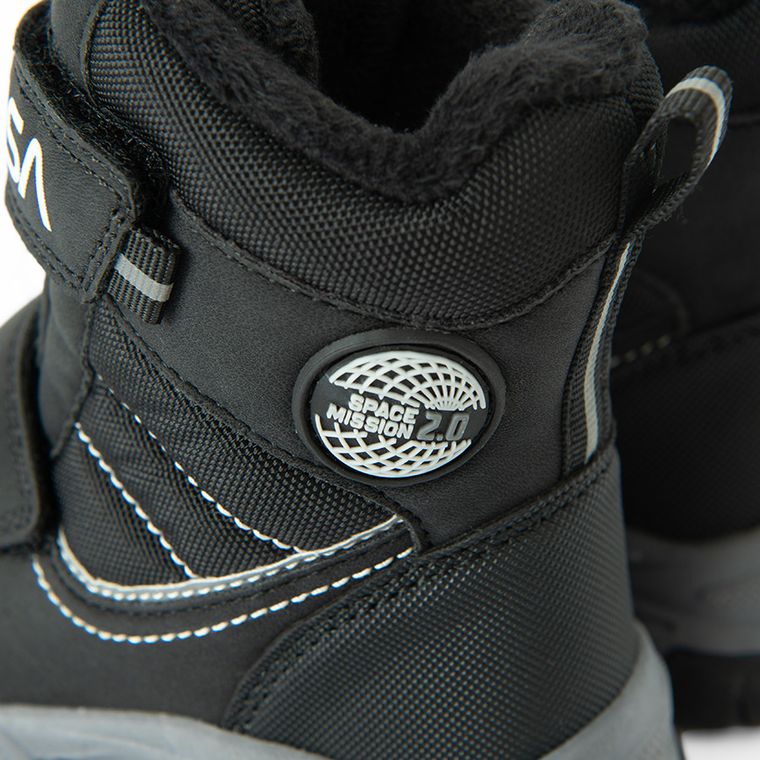 Cool Club, Buty zimowe chłopięce, czarne, ocieplane, NASA
