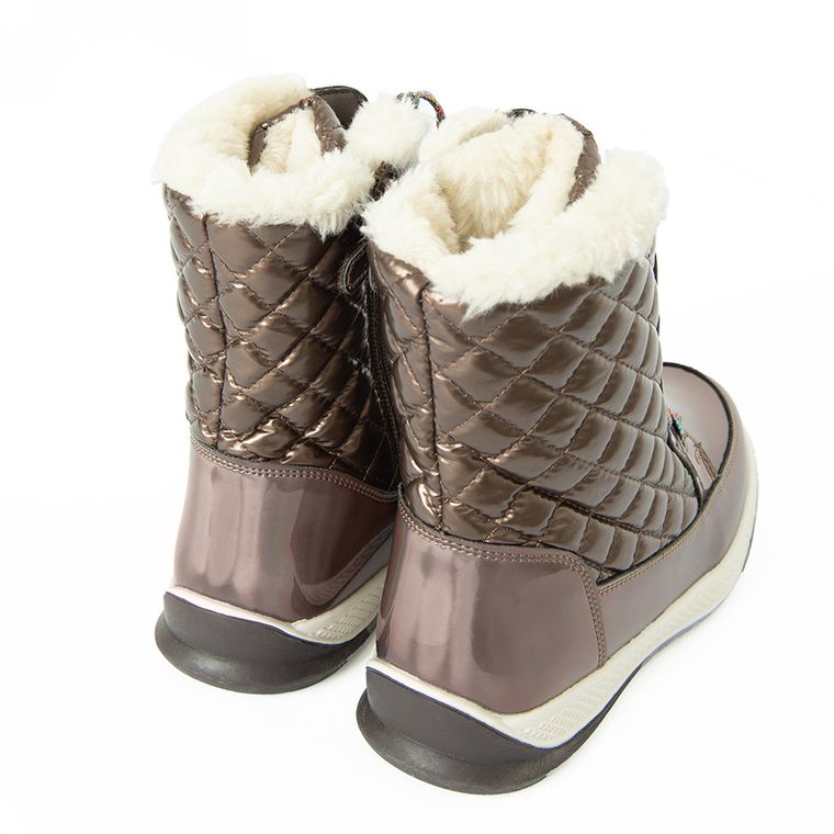 Cool Club, Buty zimowe dziewczęce, brązowe, ocieplane