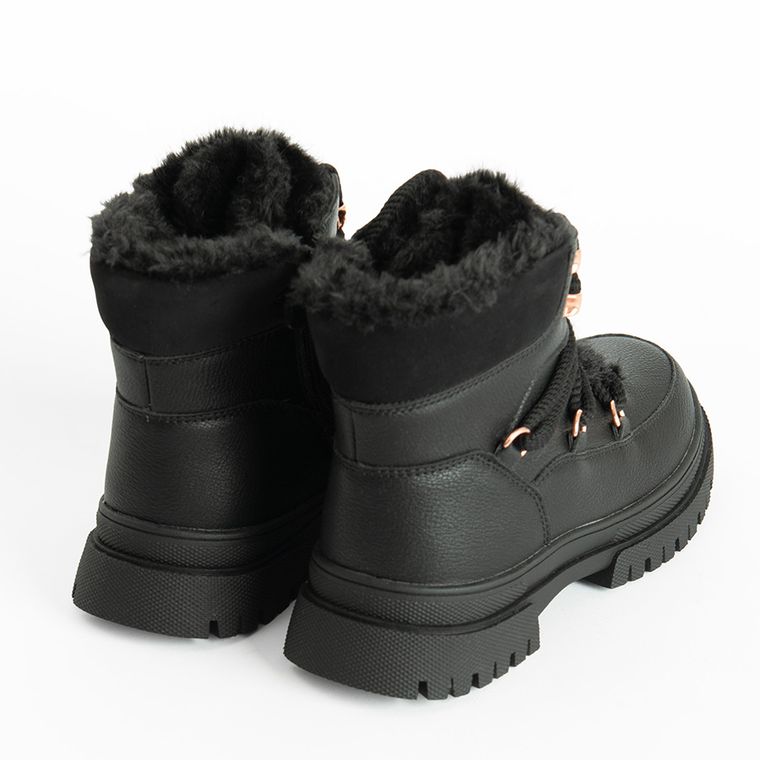 Cool Club, Buty zimowe dziewczęce, ocieplane, czarne