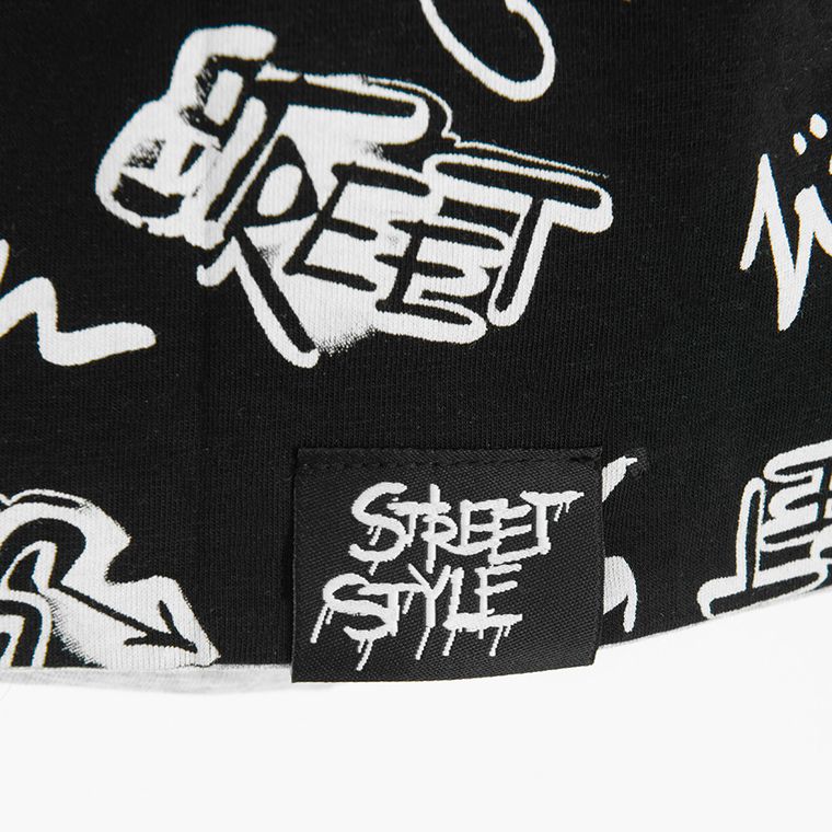 Cool Club, Czapka chłopięca, dwustronna, czarno-szara