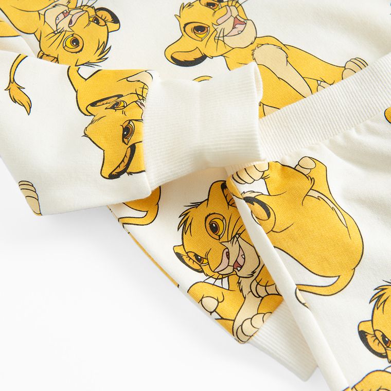 Cool Club, Dres chłopięcy, ecru, Król Lew