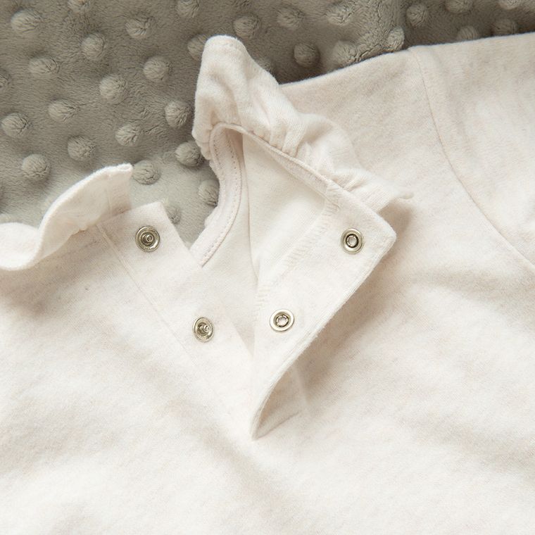 Cool Club, Dres dziewczęcy, beżowy melanż