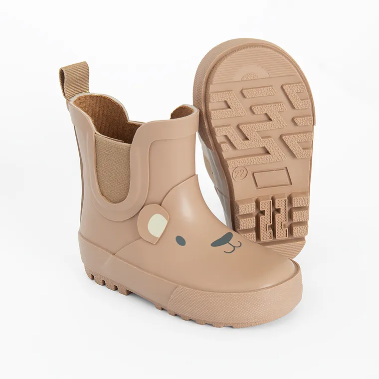 Cool Club, Kalosze dziecięce, brązowe, podeszwa Barefoot