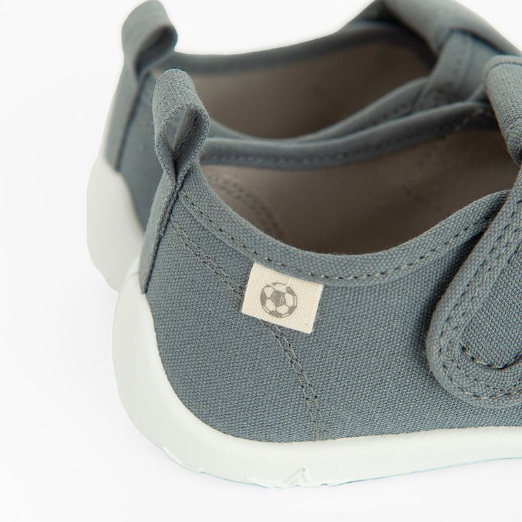 Cool Club, Kapcie chłopięce, szare, skórzana wkładka, Zdrowa Stopa