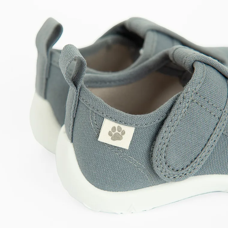 Cool Club, Kapcie dziecięce, szare, skórzana wkładka, Zdrowa Stopa