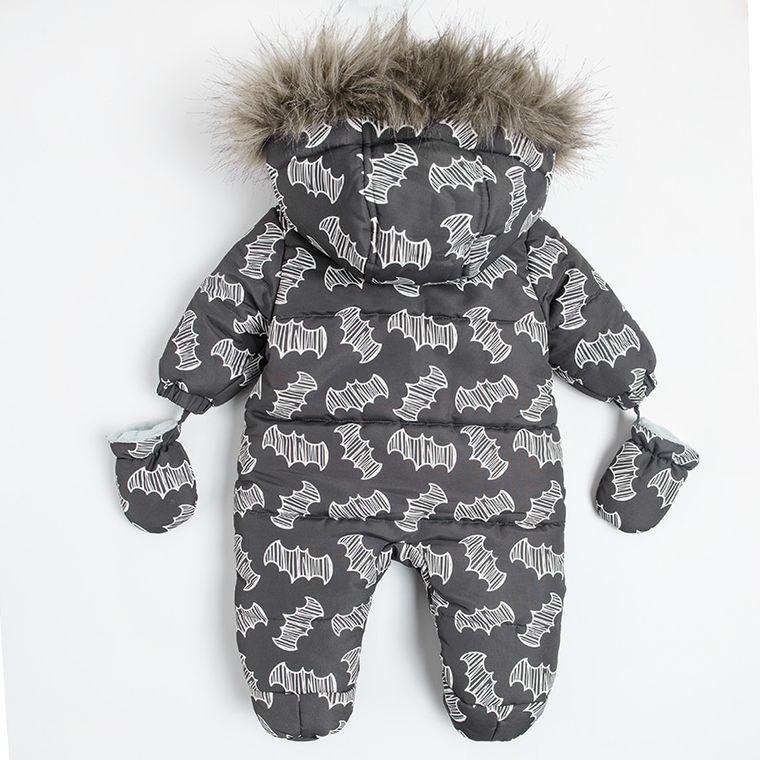 Cool Club, Kombinezon chłopięcy z kapturem, grafitowy, Batman