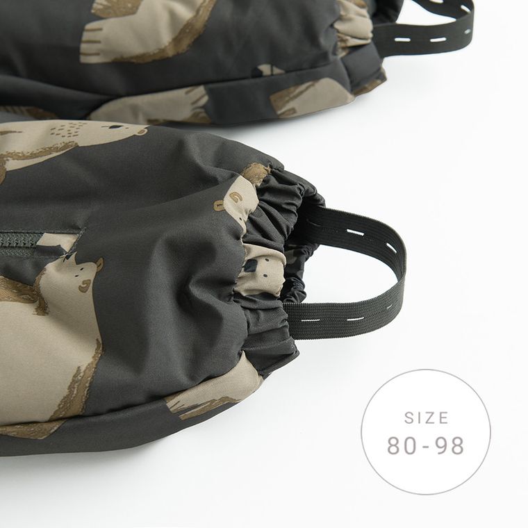 Cool Club, Kombinezon chłopięcy z kapturem, ocieplany, szary