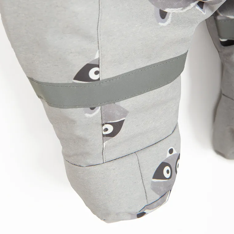 Cool Club, Kombinezon chłopięcy z kapturem, ocieplany, szary