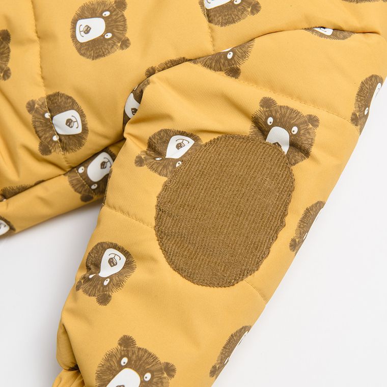 Cool Club, Kombinezon chłopięcy z kapturem, żółty