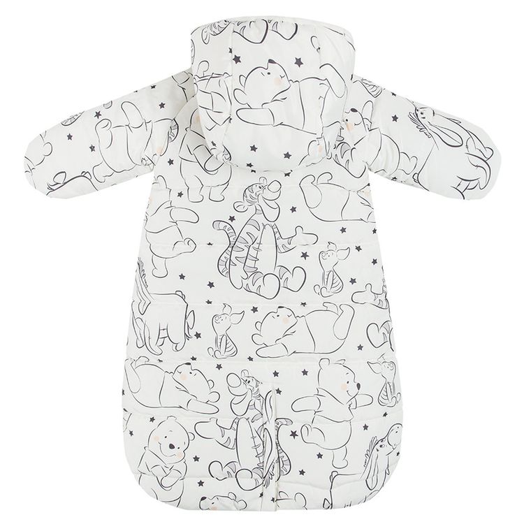 Cool Club, Kombinezon dziecięcy z kapturem, ecru, Kubuś Puchatek