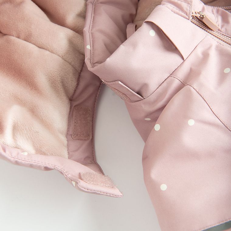 Cool Club, Kombinezon dziewczęcy z kapturem, ocieplany, różowy