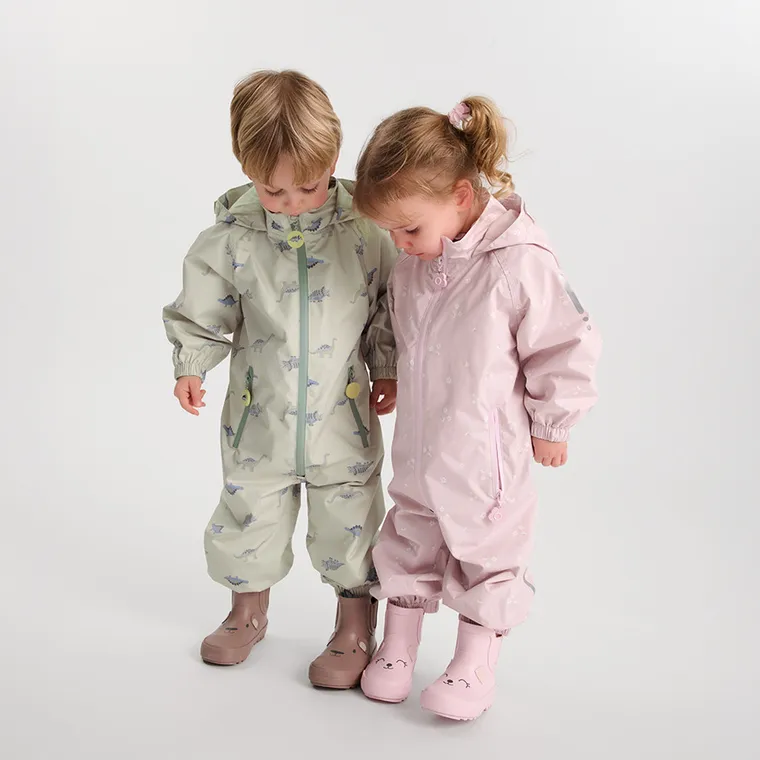 Cool Club, Kombinezon przeciwdeszczowy chłopięcy z kapturem, beżowy