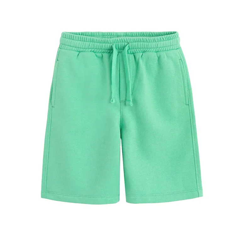 Cool Club, Komplet chłopięcy, Bluza ocieplana, Szorty, zielony