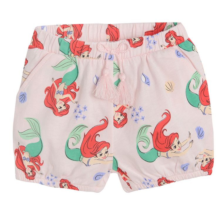 Cool Club, Komplet dziewczęcy, Bluzka bez rękawów, Szorty, różowy, Księżniczki Disneya