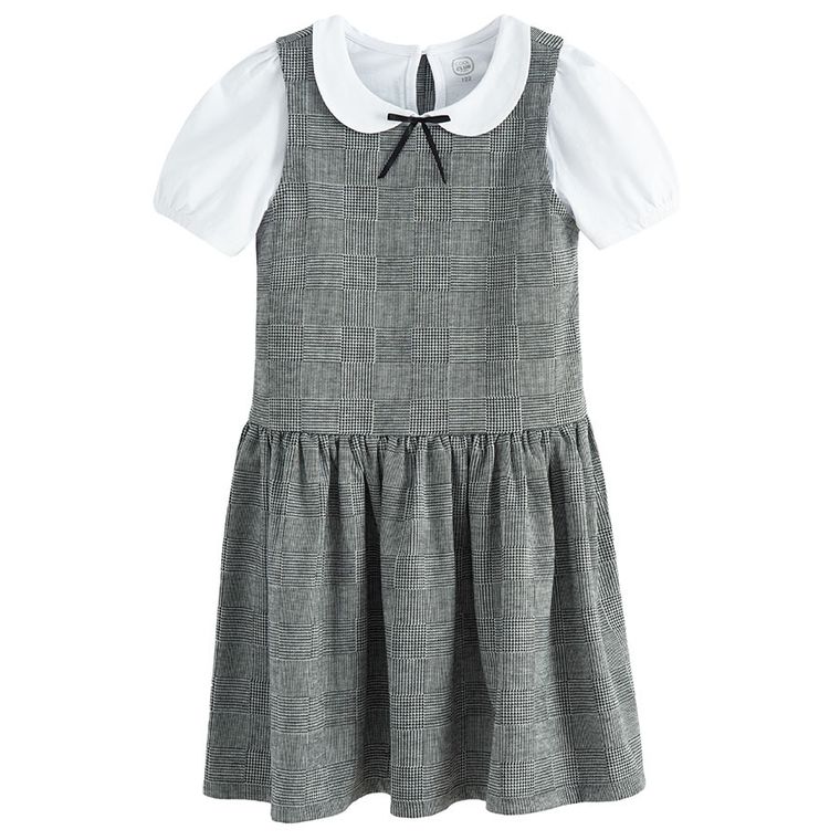 Cool Club, Komplet dziewczęcy, Bluzka z krótkim rękawem, Sukienka bez rękawów, mix