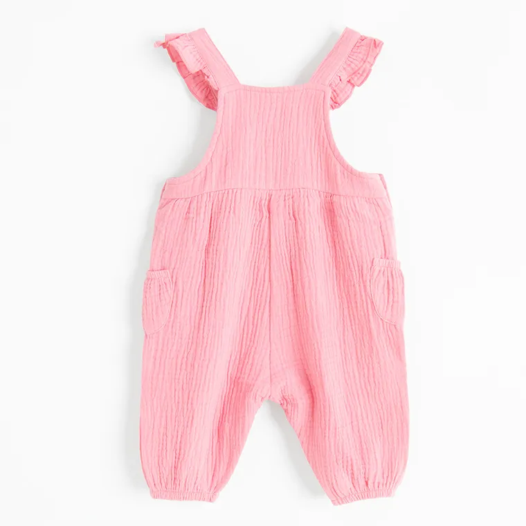 Cool Club, Komplet dziewczęcy, Body z długim rękawem, Spodnie ogrodniczki, mix