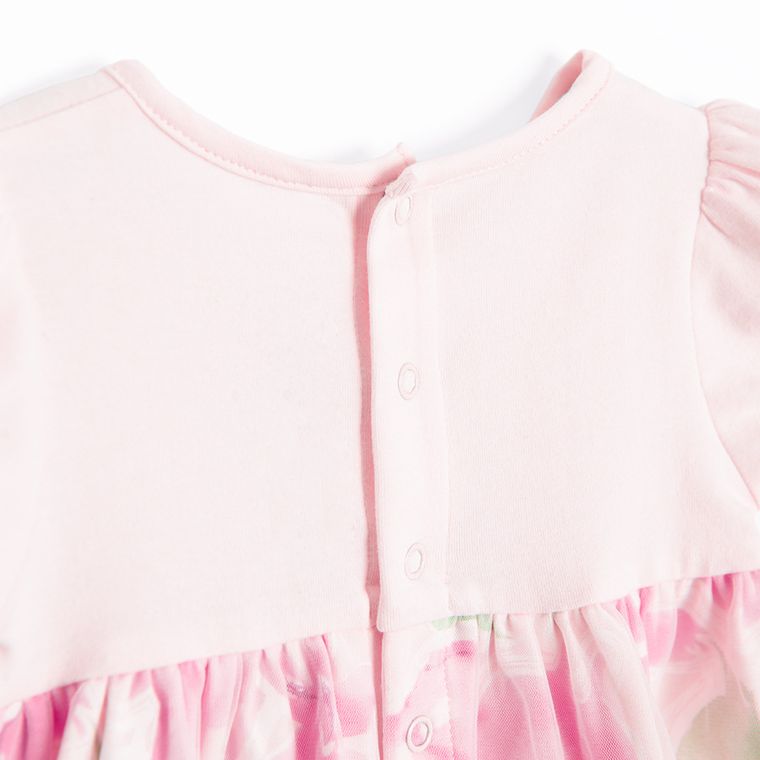 Cool Club, Komplet dziewczęcy, Body z krótkim rękawem, Opaska, różowy