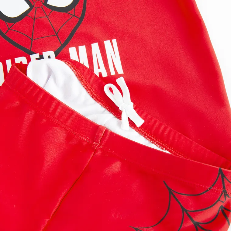 Cool Club, Komplet kąpielowy chłopięcy, czerwony, UV 50, Spider-Man