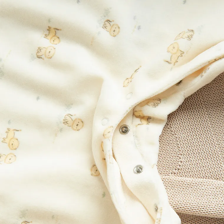 Cool Club, Komplet niemowlęcy, Body z długim rękawem, Śpiochy, welurowe, mix