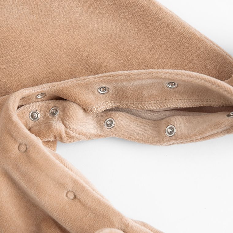 Cool Club, Komplet niemowlęcy, Śpiochy welurowe, Body z długim rękawem, mix