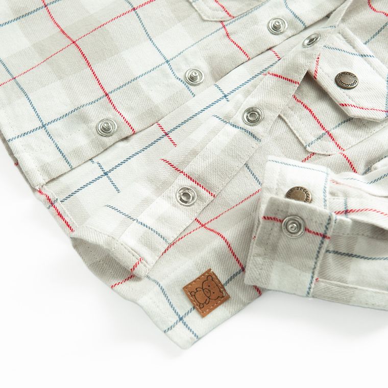 Cool Club, Koszula chłopięca z długim rękawem, beżowa