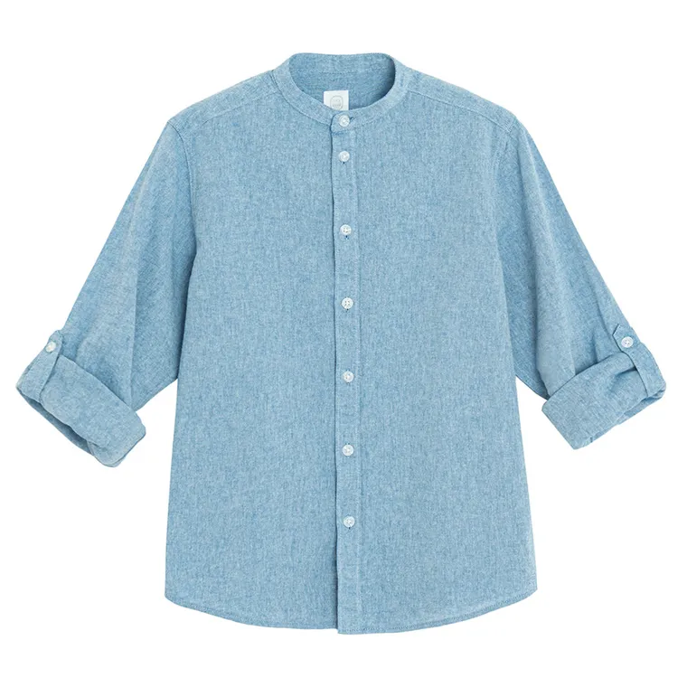 Cool Club, Koszula chłopięca z długim rękawem, regular, niebieska