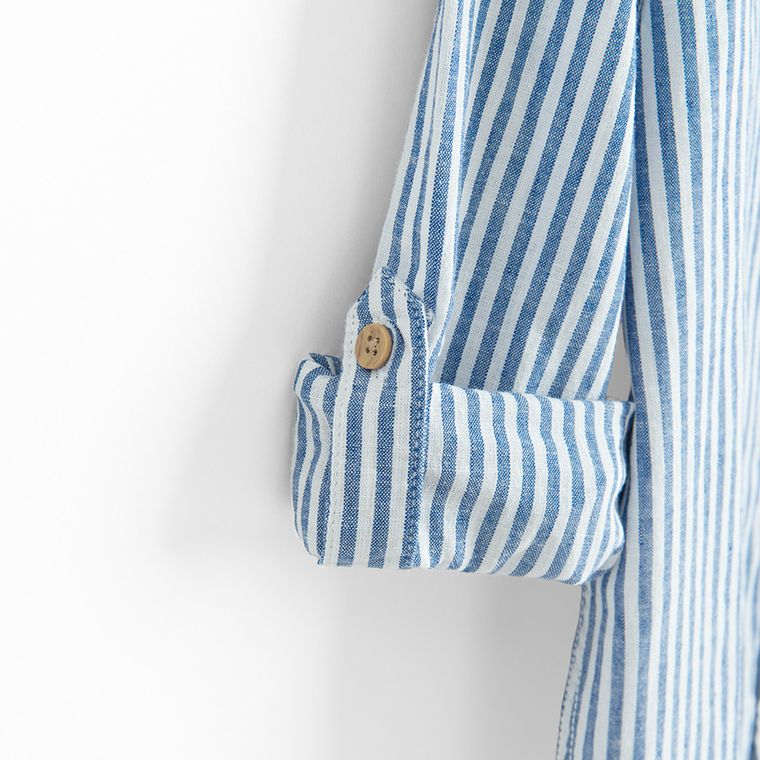 Cool Club, Koszula chłopięca z długim rękawem, z lnem, mix