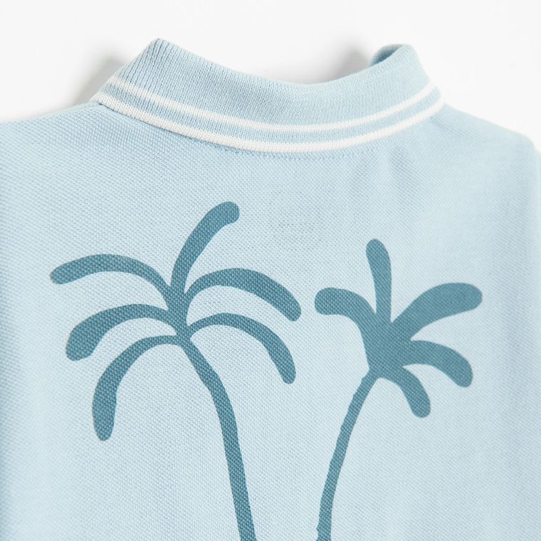 Cool Club, Koszulka polo chłopięca z krótkim rękawem, niebieska