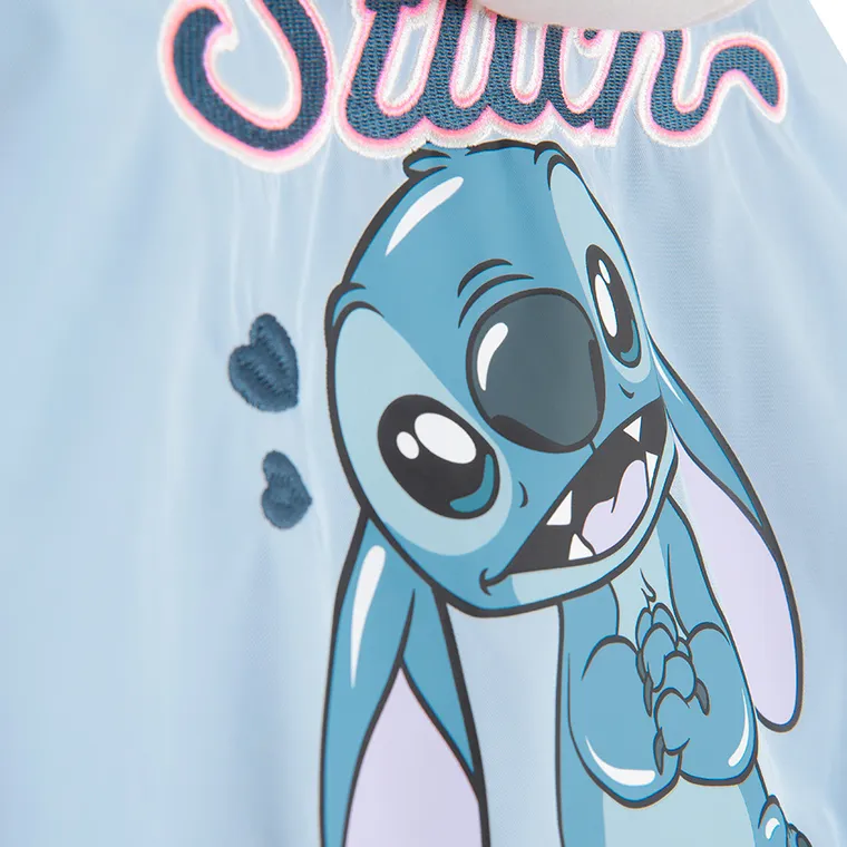 Cool Club, Kurtka bejsbolówka dziewczęca z kapturem, niebieska, Lilo i Stitch