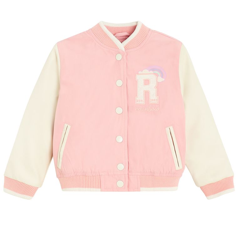 Cool Club, Kurtka bejsbolówka dziewczęca z kapturem, różowa