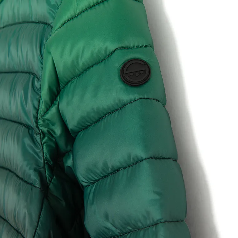 Cool Club, Kurtka chłopięca z kapturem, zielono-czarna