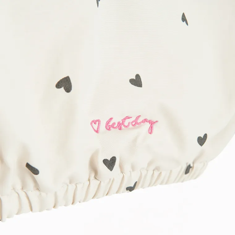 Cool Club, Kurtka dziewczęca z kapturem, biała